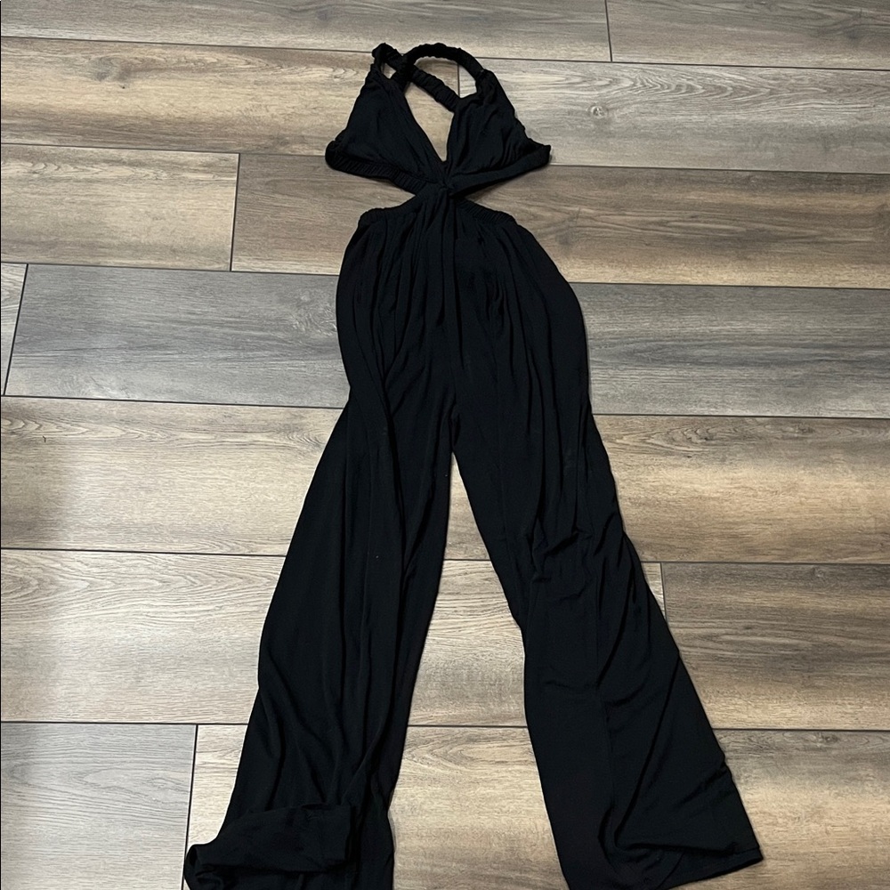 Chic Black Halter Jumpsuit